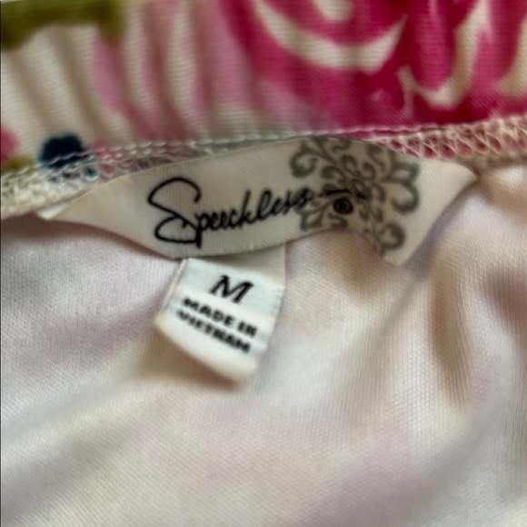 Floral Pink and Green Women's Dress - Picture 10 of 10